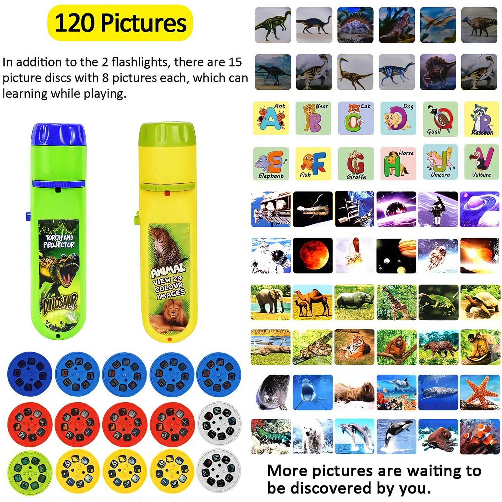 HahaGo Torch Projector dinosaur discs bring imaginative storytelling to life.