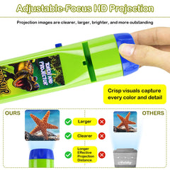HahaGo Torch Projector letters discs support early literacy through visuals.