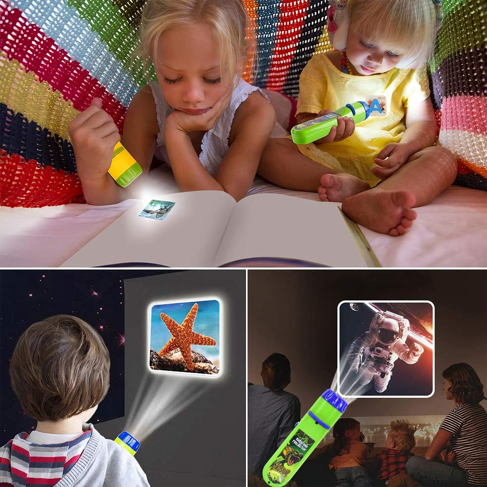 HahaGo Torch Projector night light function provides gentle security at night.