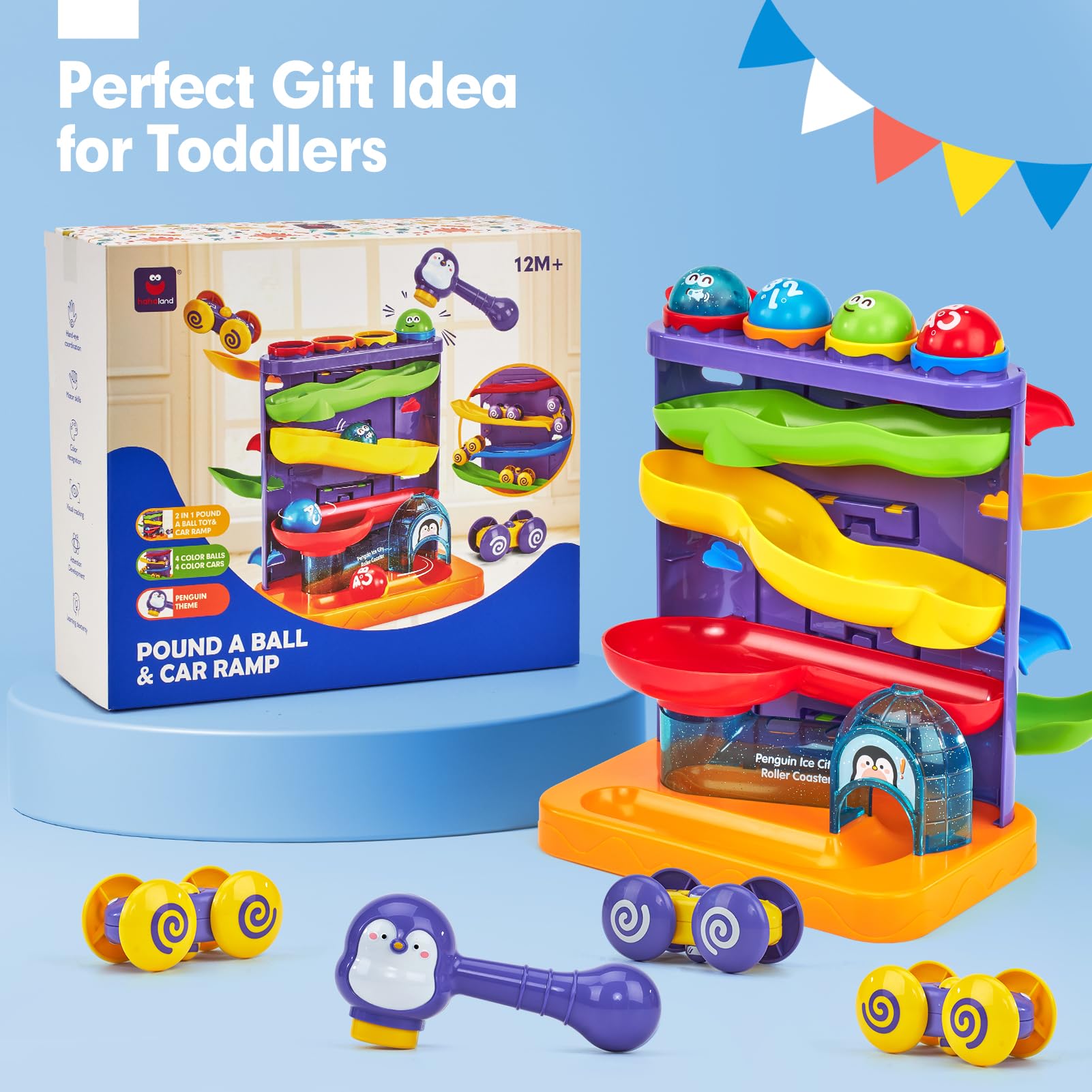 Hahaland 2-in-1 toddler toy offers a versatile gift option