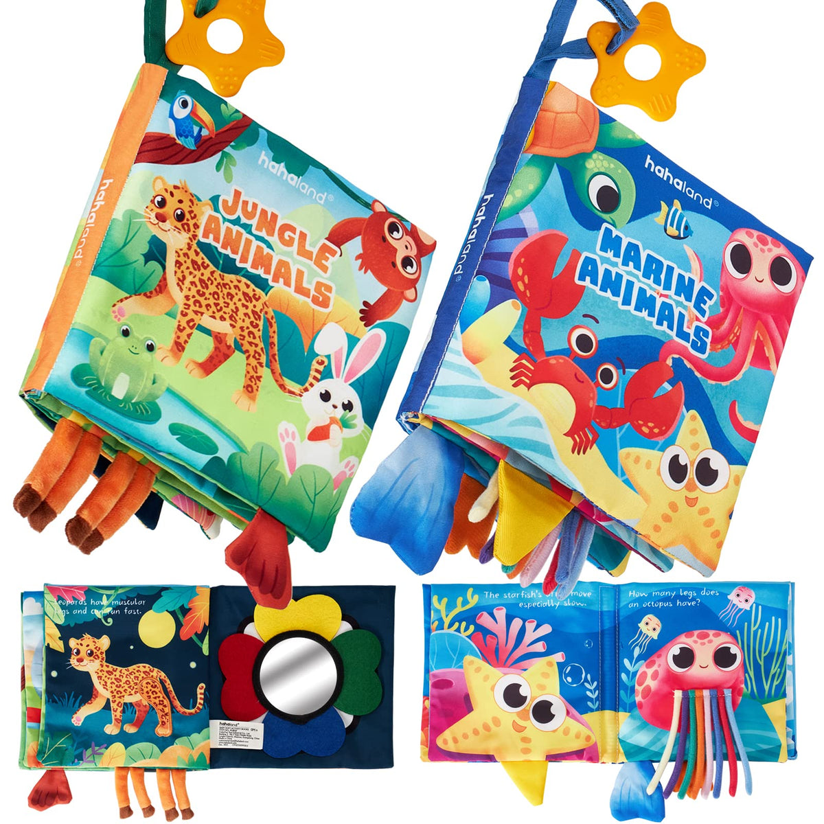 hahaland baby books jungle textures for sensory exploration and grasping