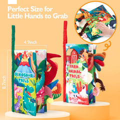 Chew-safe materials in Hahaland books support teething exploration.