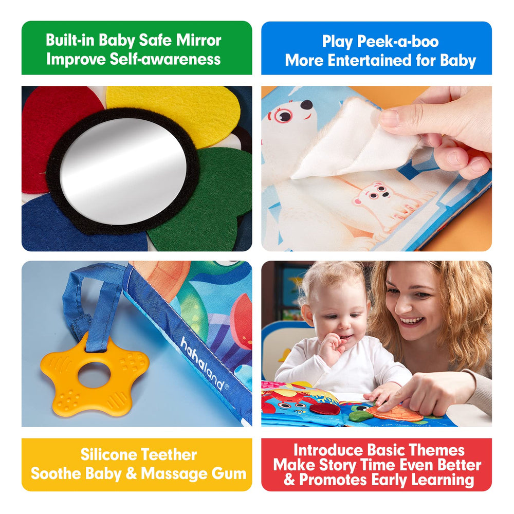 hahaland baby books peekaboo design encourages early exploration