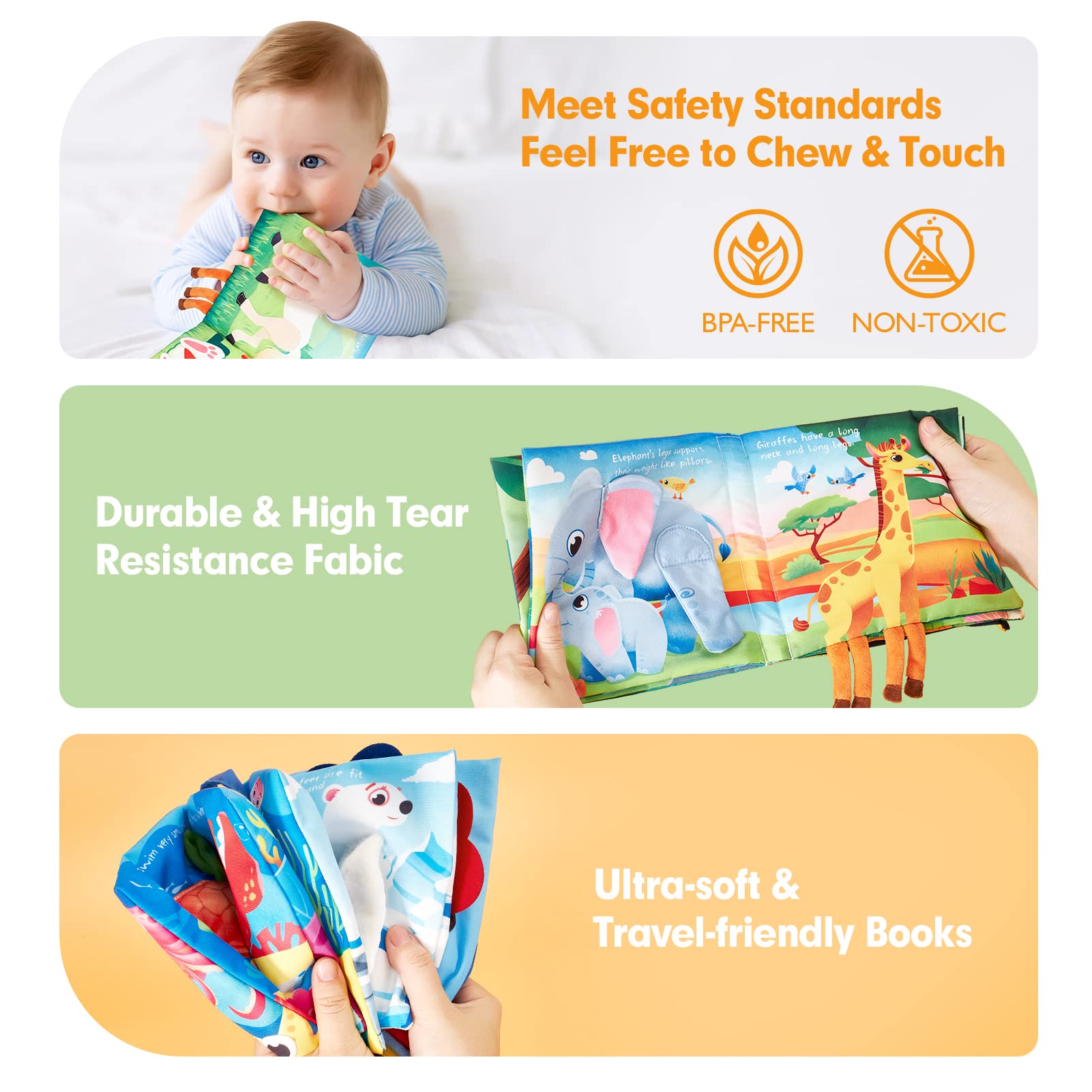 hahaland silicone teether attached to soothe gums during teething
