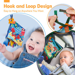 hahaland two-pack soft cloth books safe and easy to clean