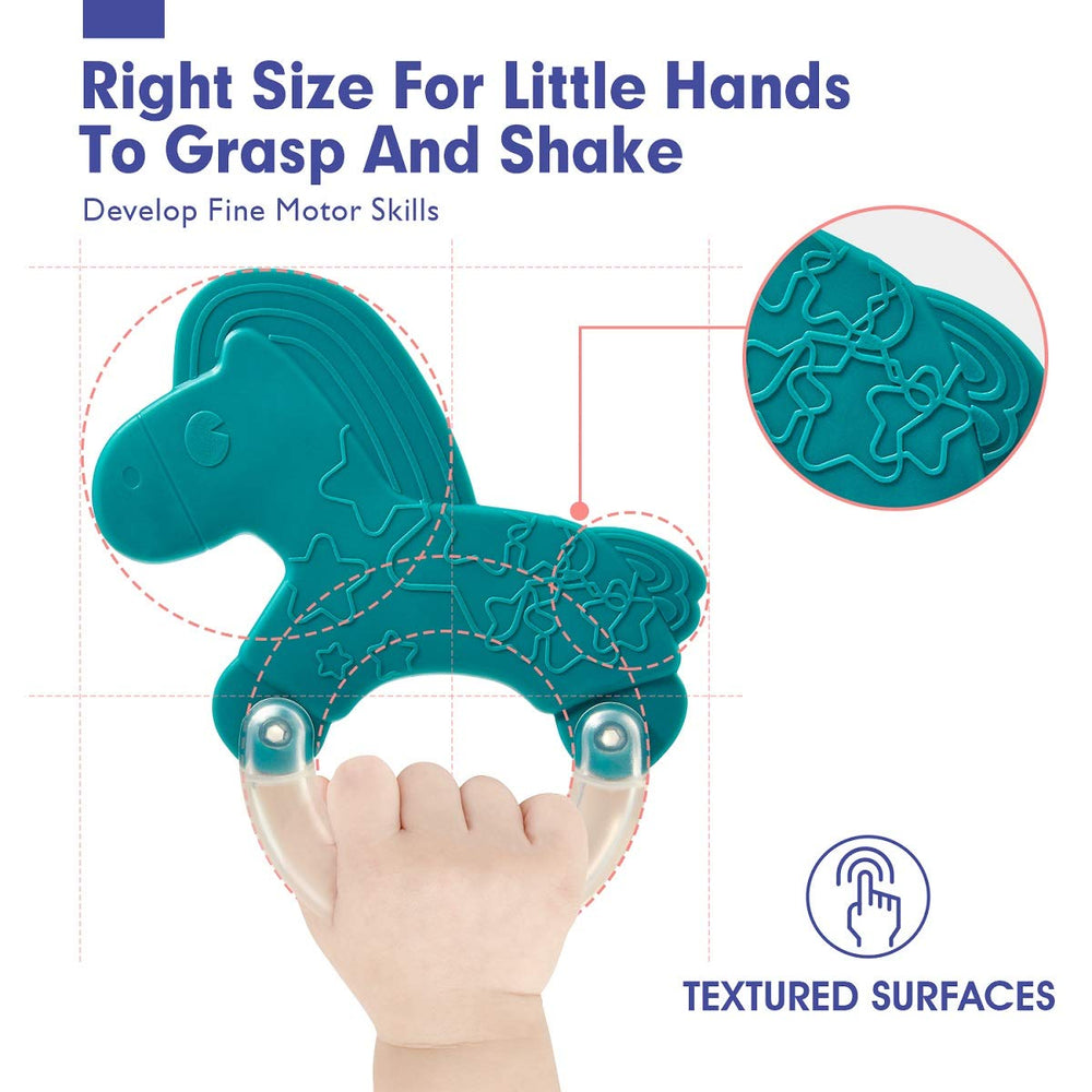 Hahaland rattle-bright-colors-high-contrast aids color and vision tracking.