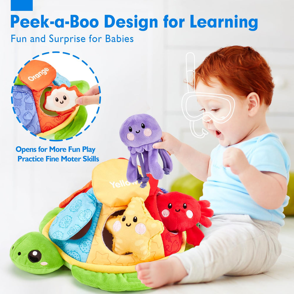 Hahaland octopus plush supports fine motor play via open-close actions