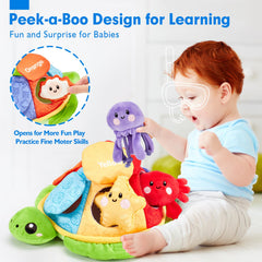 Hahaland octopus plush supports fine motor play via open-close actions