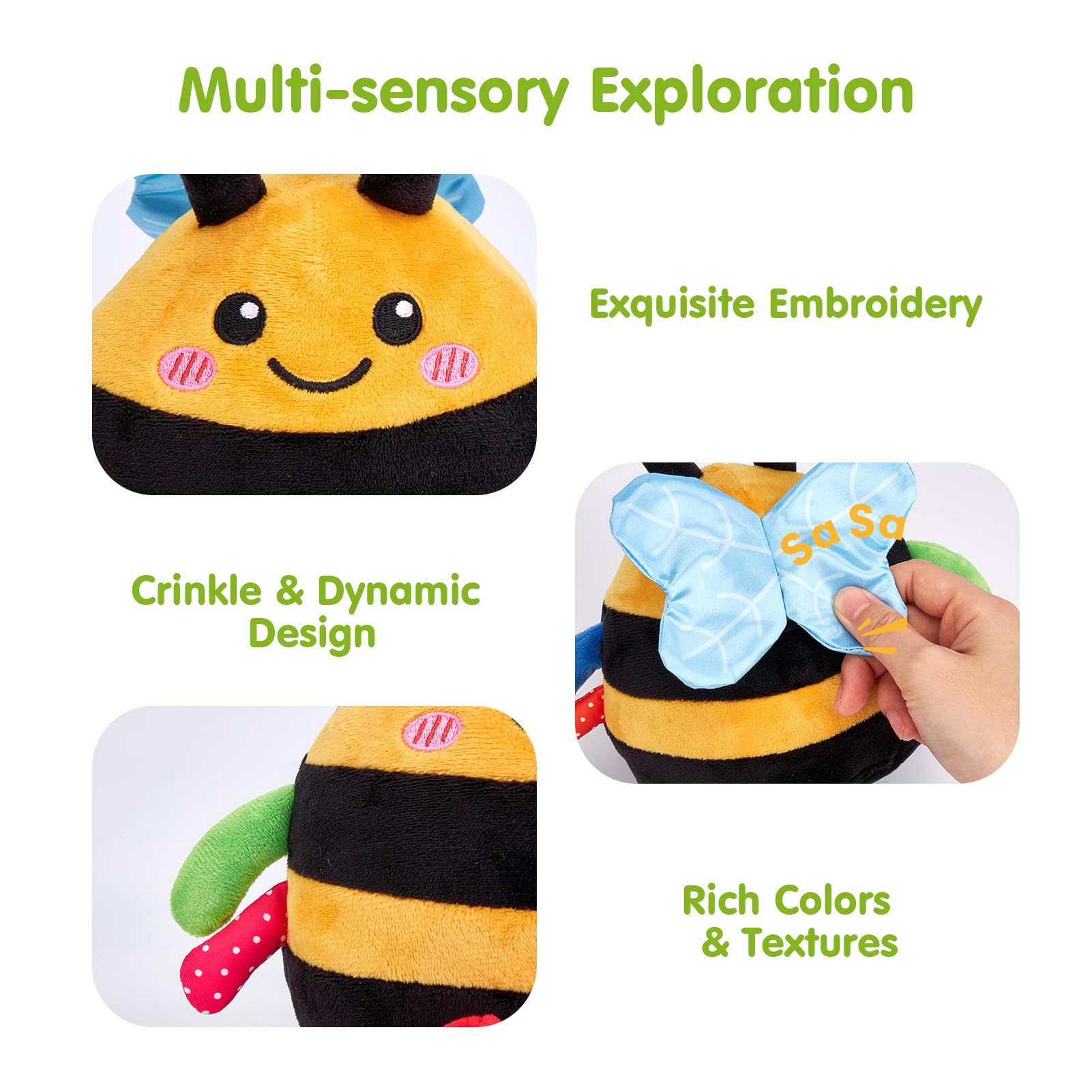 Hahaland USB-charging bee toy keeps playtime going without batteries.