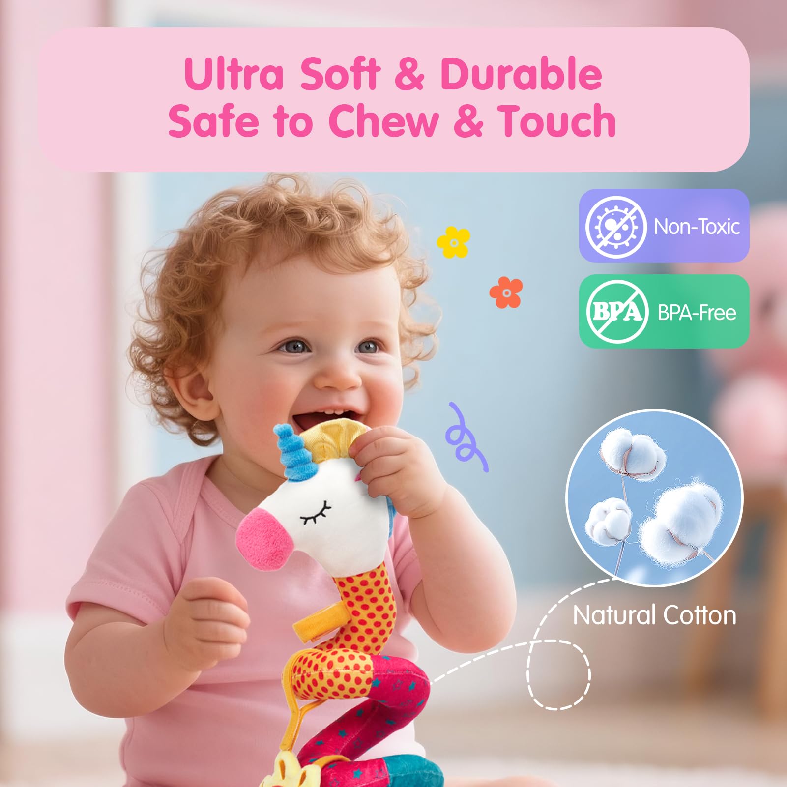 Hahaland ice-cream teether and jingle for soothing gums