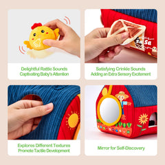 hahaland Crinkle texture toy adds audible cues for calm and delight