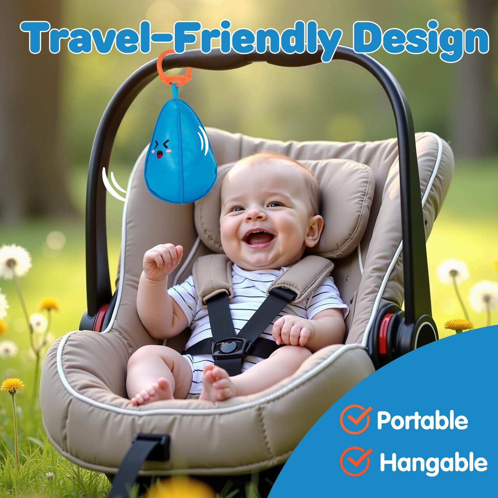 Hahaland crinkle towel adds tactile variety for sensory exploration
