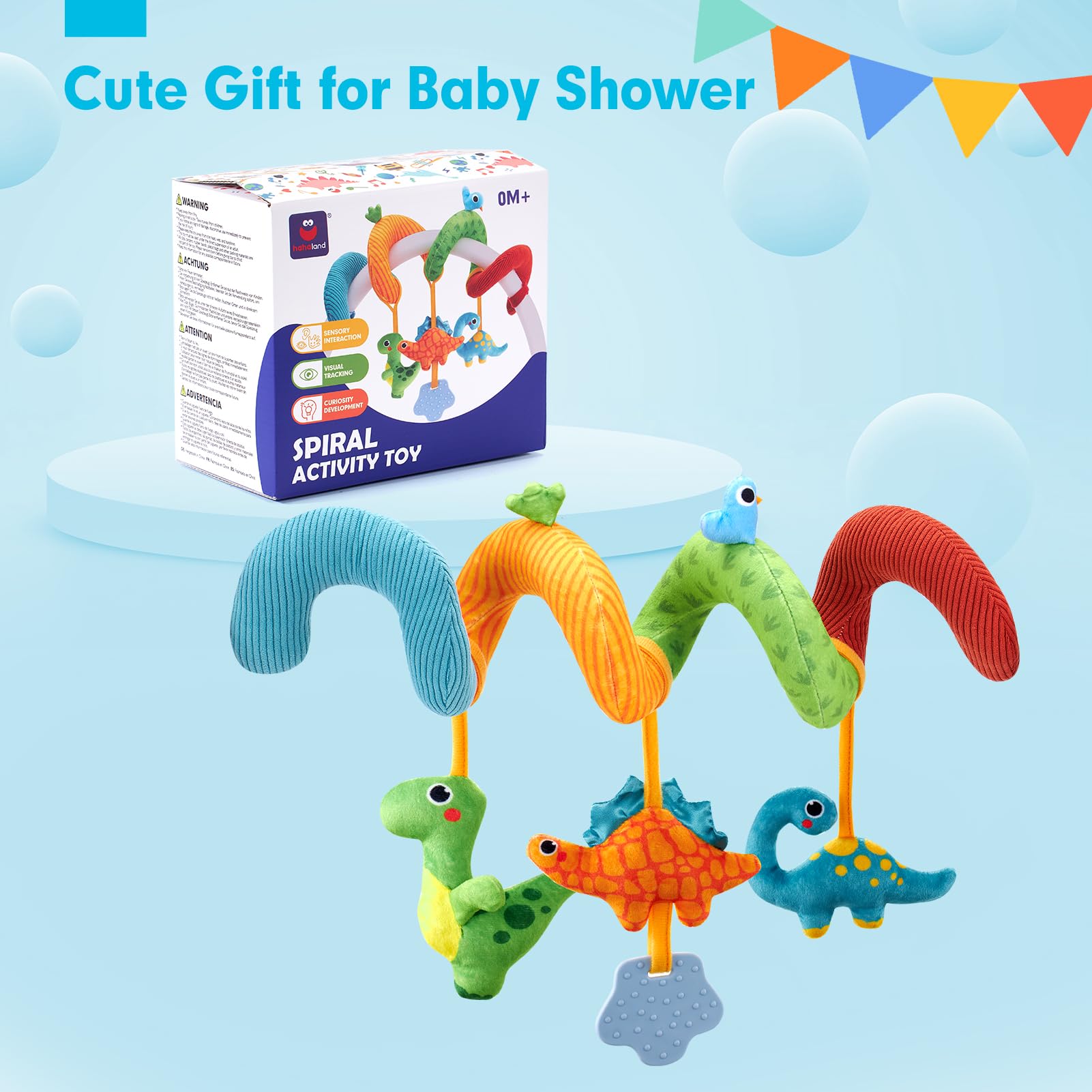 Hahaland-gift-ready-baby-toy-dinosaur makes a thoughtful present for newborns.