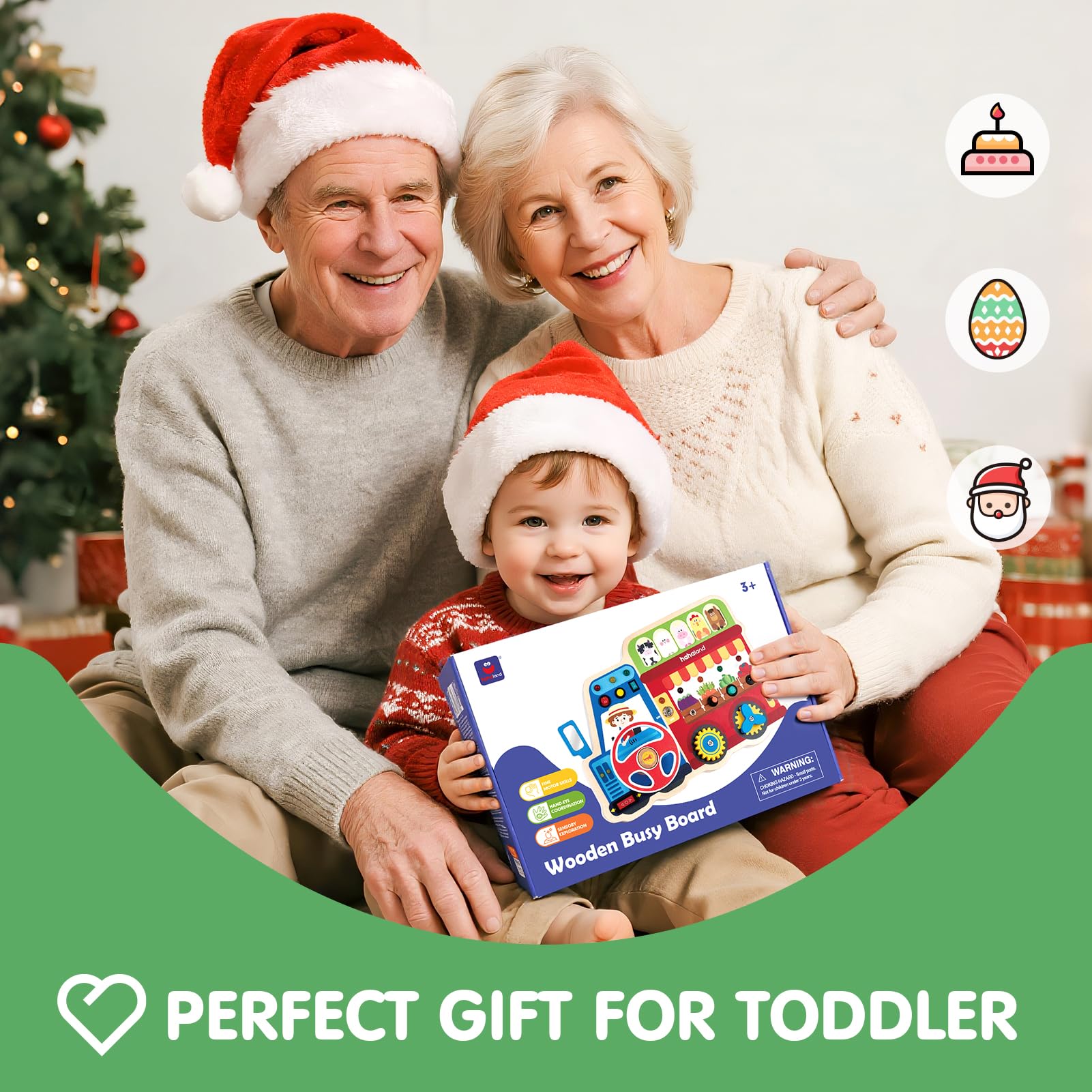 hahaland Safe wooden design with rounded edges for calm, focused play