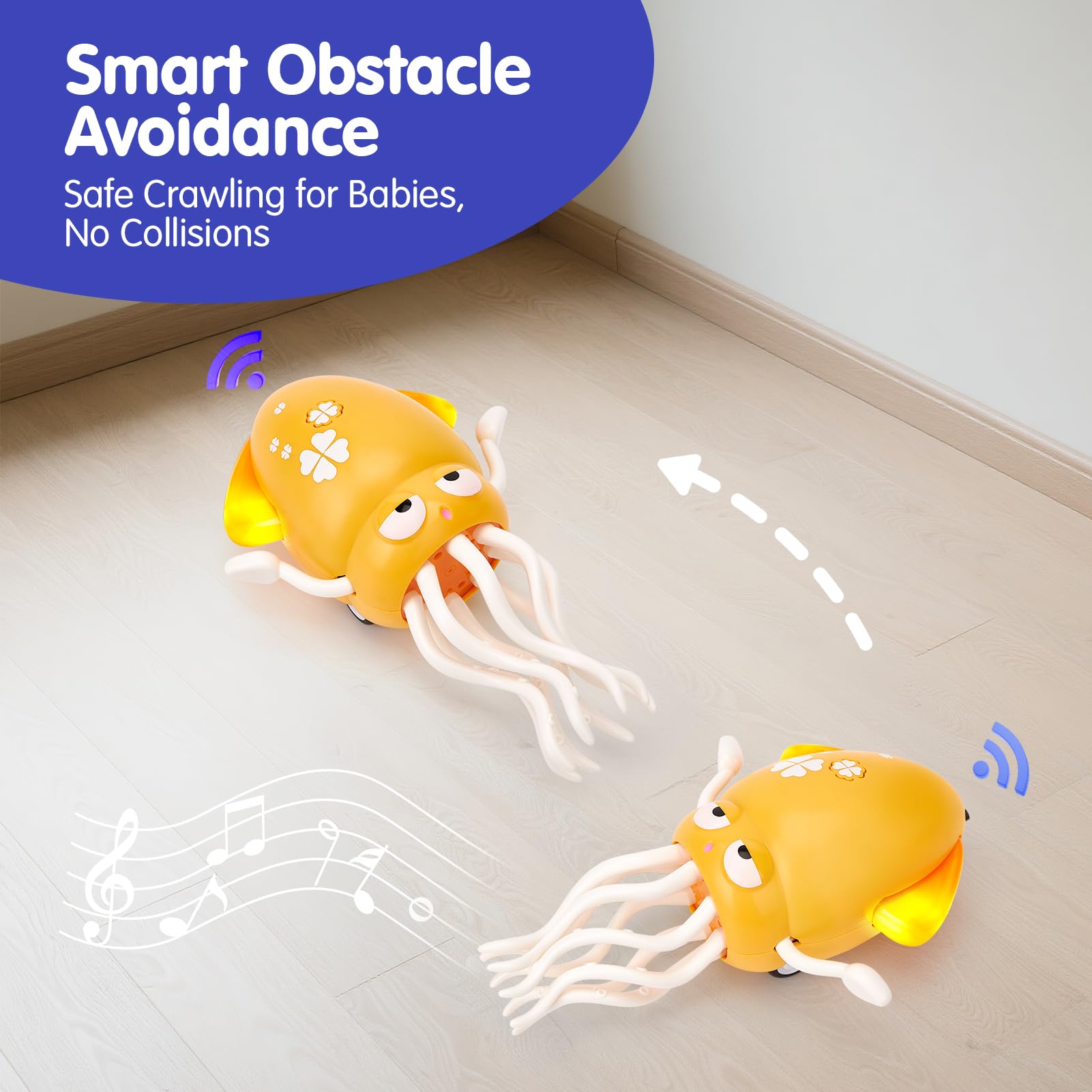 Hahaland obstacle-avoidance octopus keeps play safe and flowing.