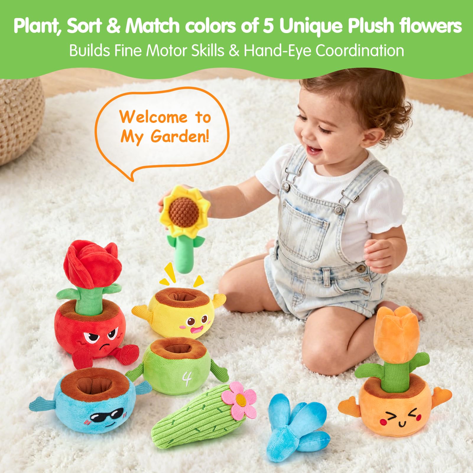 Hahaland pots with facial expressions encouraging emotional recognition during play