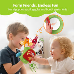 Hahaland sheep rattle provides gentle sound-based engagement for babies.