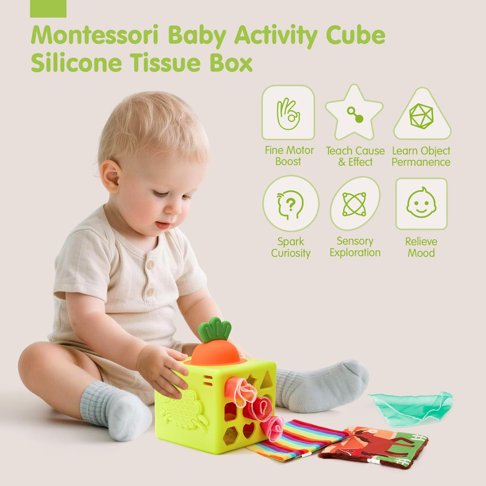 Hahaland silicone bunny teether bubbles provide gentle teething relief and finger fun.