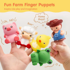 Hahaland farmer puppet enhances pretend play and storytelling