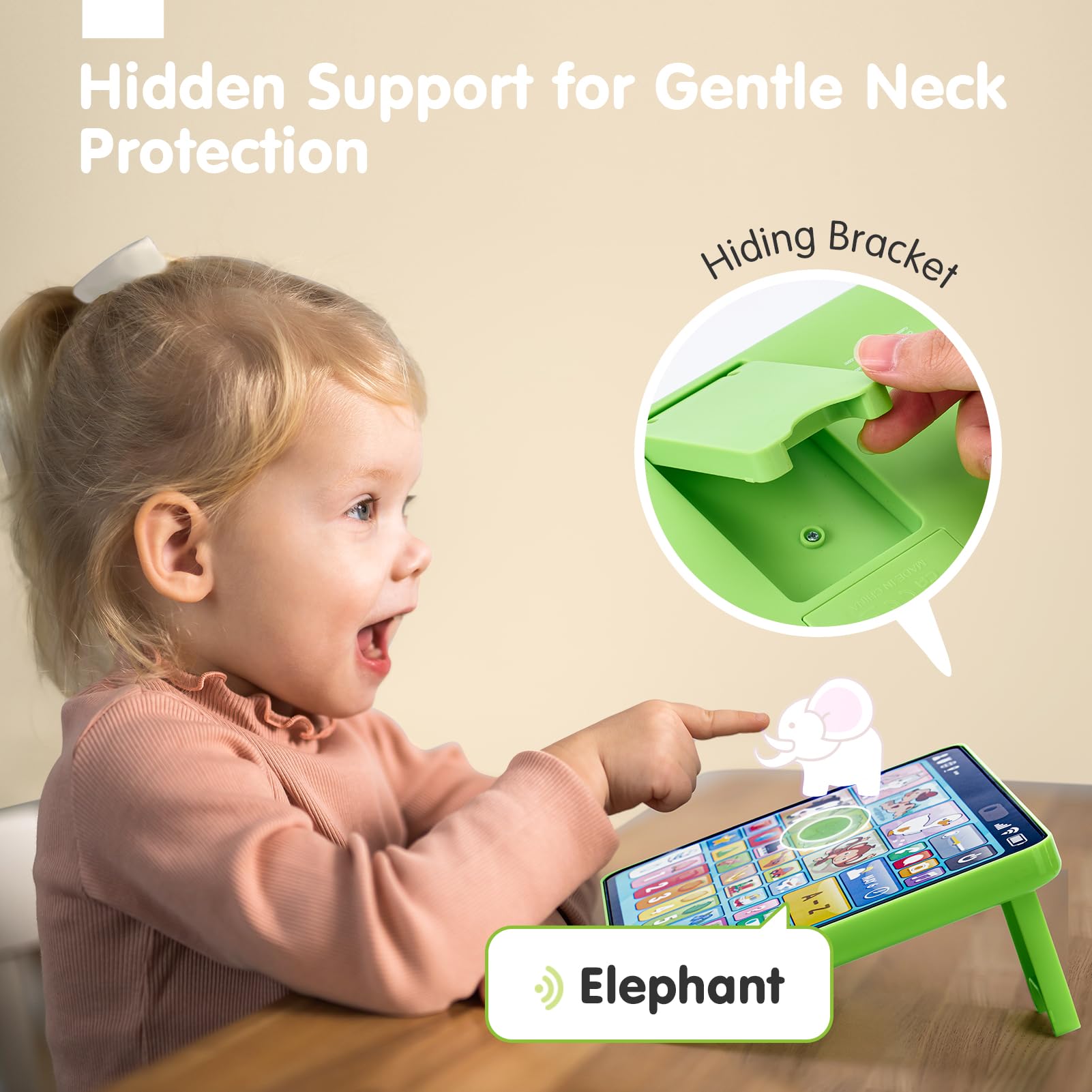 Hahaland toddler tablet with musical instruments sparks creativity and rhythm.