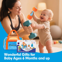 Hahaland travel-friendly baby toy set ideal for car and park outings