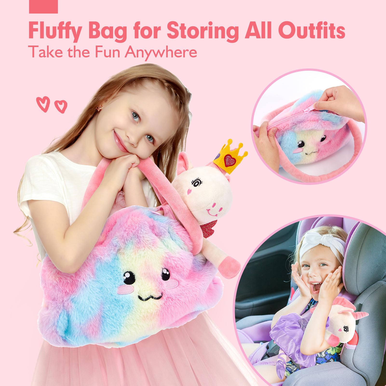 hahaland unicorns gift set ideal for birthdays, holidays, or dance recitals