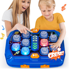 Hahaland Whack-a-Mole game setup with bright lights for engaging play sessions