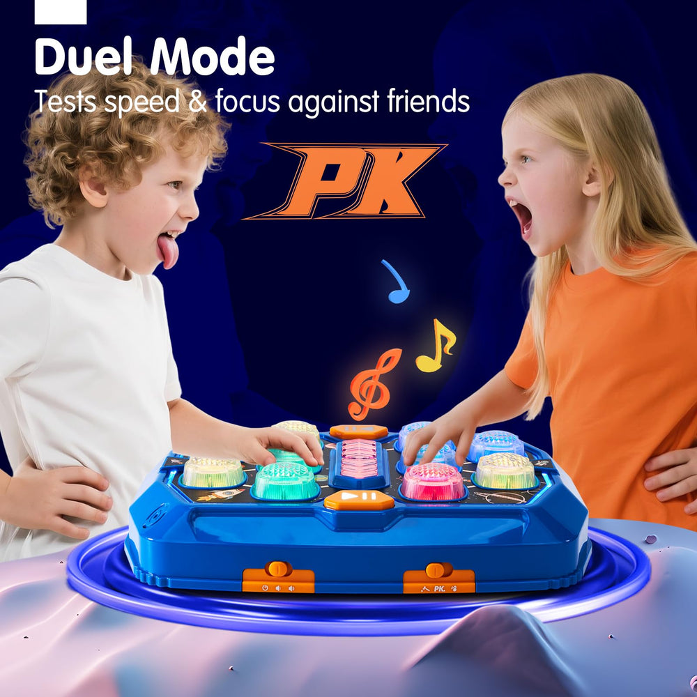 Hahaland Whack-a-Mole LED colors arrows showcase responsive cues for rapid tapping