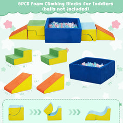HAHASOLE ball pit area showing spacious crawl space; balls are not included