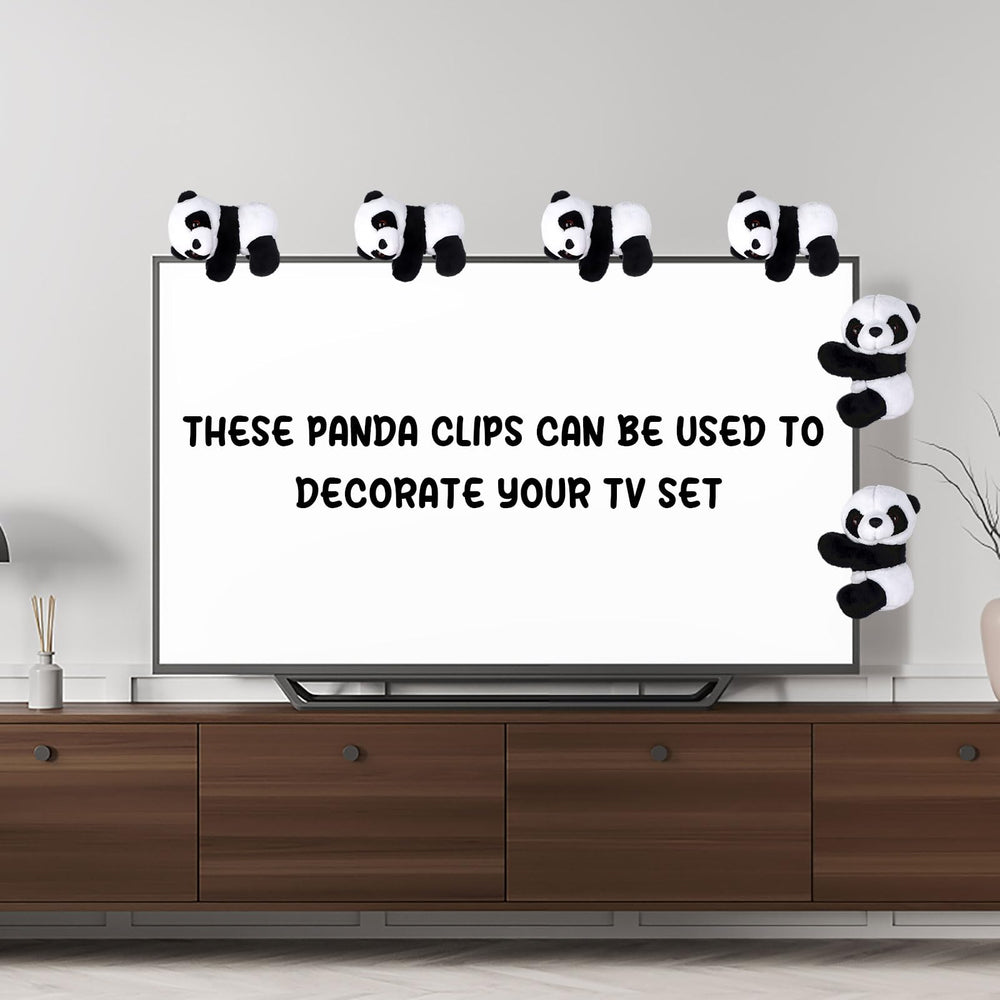 Haiabei panda clip monitor clip keeps notes visible and desk tidy