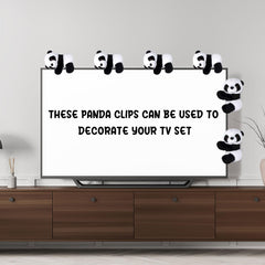 Haiabei panda clip monitor clip keeps notes visible and desk tidy