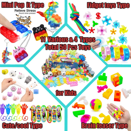 HAICORO pop-it fidget keychains collection for on-the-go play.