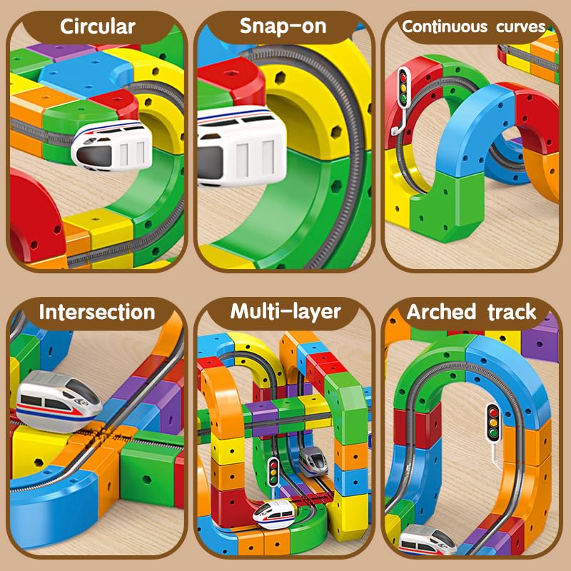 HaiiuzHi compact DIY train set packaging for gifting and storage