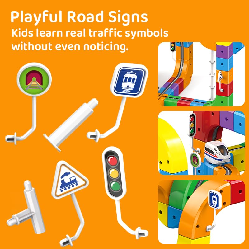 HaiiuzHi traffic signs guide safe interactive play and route planning