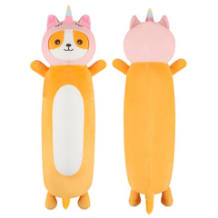 HAIJUNYA 22-inch kawaii unicorn-dog pillow for cozy naps