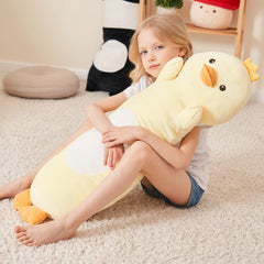 HAIJUNYA kawaii yellow duck soft plush offers cuddly bedtime comfort.