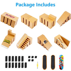 Hailey&Elijah ABS material delivers durable, long-lasting fingerboard training props.