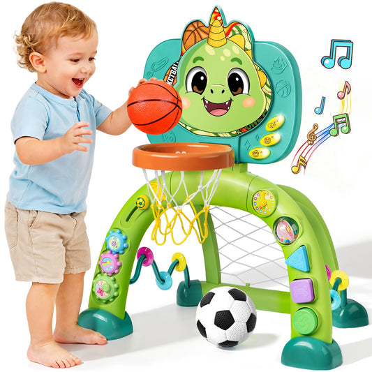 HAIMST dinosaur sports toy basketball hoop for toddlers boosts active play