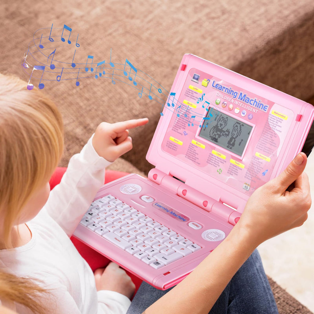HAIOUMM Kids laptop game mode supports memory and logic play.