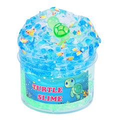 Haixforu clear glitter slime kit with turtle for creative play and sensory fun