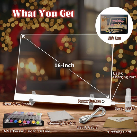HAIZOGOKO LED note board in 4 modes for adaptable workspace