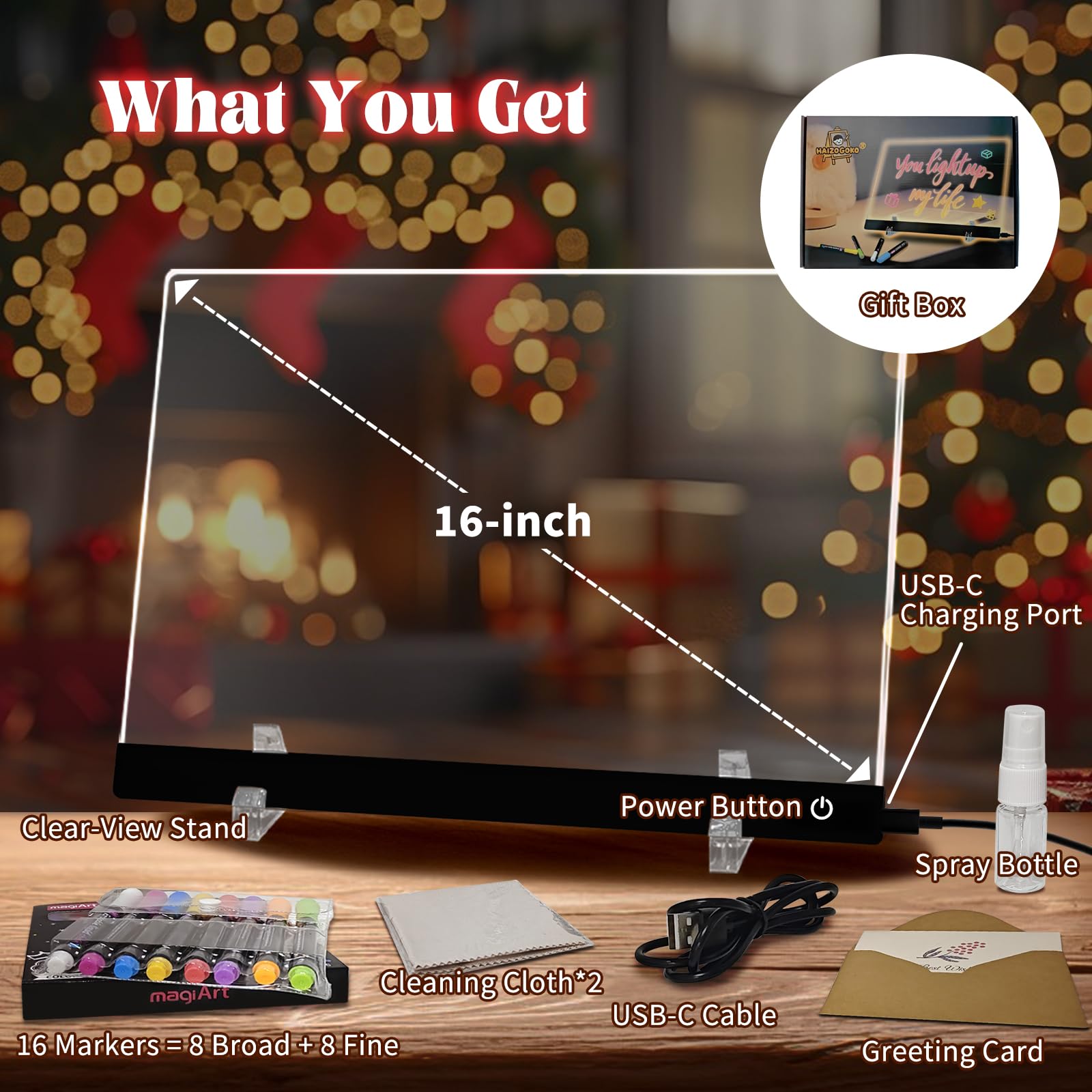HAIZOGOKO seven-color lighting supports mood-enhancing creativity at home or classroom.