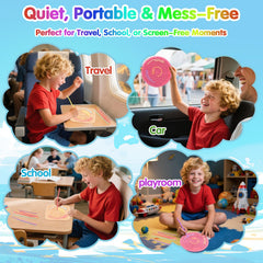 HAKINBOT sensory board portable for travel and quiet screen-free entertainment