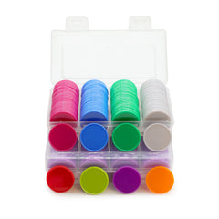 HAKITAROOM learning counters support counting, color matching, and basic arithmetic