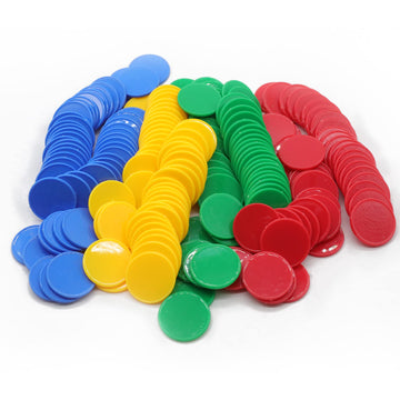 HAKITAROOM opaque red counters ideal for classroom counting and math games