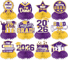 HAKOTI Class of 2026 centerpiece with diploma for photo-worthy graduation tables
