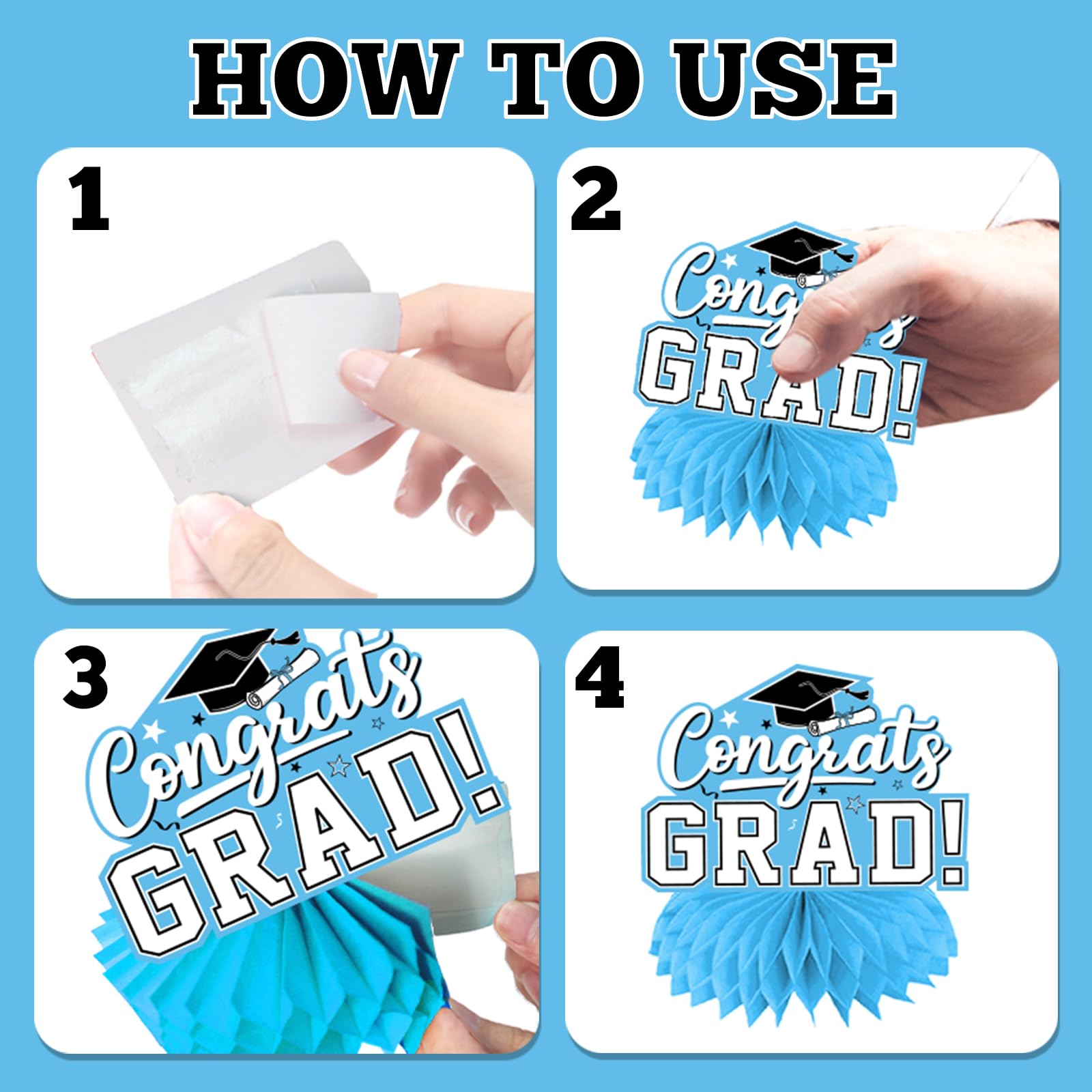 HAKOTI Congrats Grad centerpiece designed to celebrate achievement