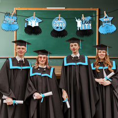 HAKOTI diploma-themed honeycomb centerpiece for elegant display