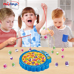 Haktoys Fishing Game compact portable design fits small spaces for quick sessions.