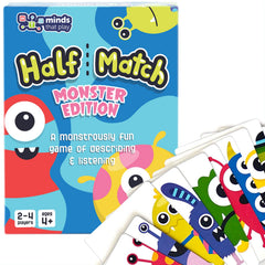 Half Match Minds That Play Monster Edition box for screen-free family play.